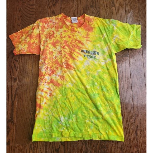 Vintage Absolute Peace Lisa Taylor Shirt 1994 Size L Tie Dye Clay Hill